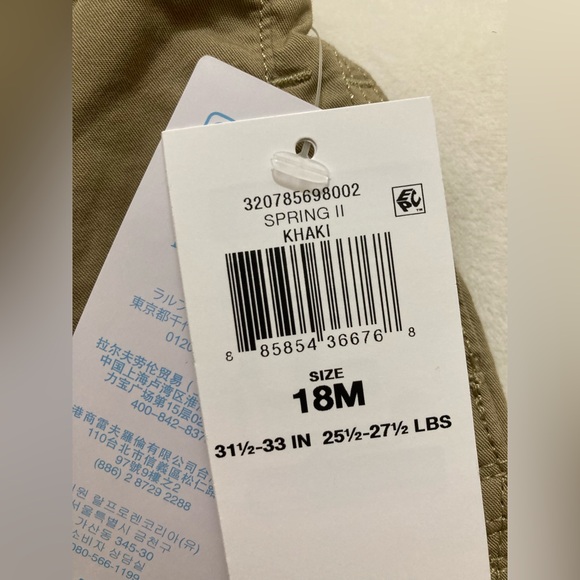 NWT POLO RALPH LAUREN KIDS SHORT BABY 18M - Picture 7 of 7